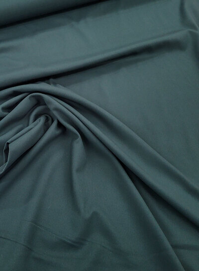 FM26 petrol green - woven bamboo - recycled, very supple fabric and no wrinkles