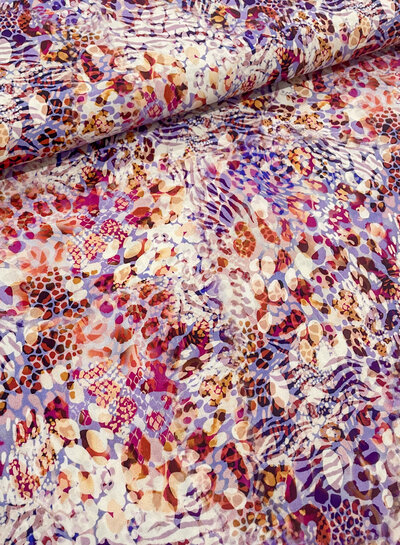 M. lilac animal skin - viscose