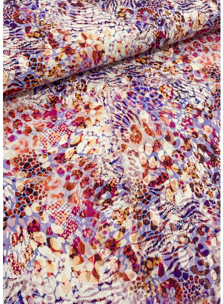 M. lilac animal skin - viscose