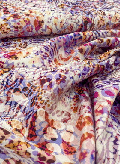 M. lilac animal skin - viscose