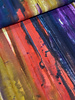 M. kleurexplosie paars en petrol -  soepele batik katoen