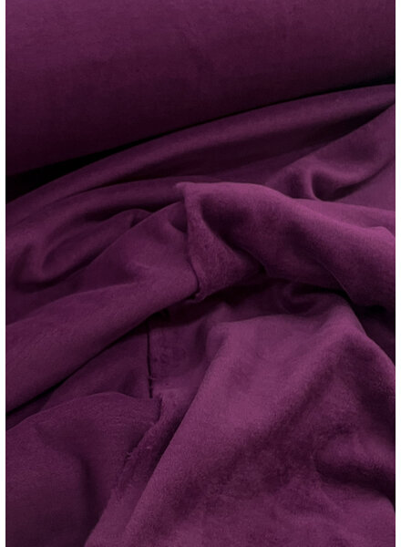 Swafing Aubergine - soft warm cotton fleece