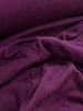 Swafing aubergine - zachte warme katoen fleece