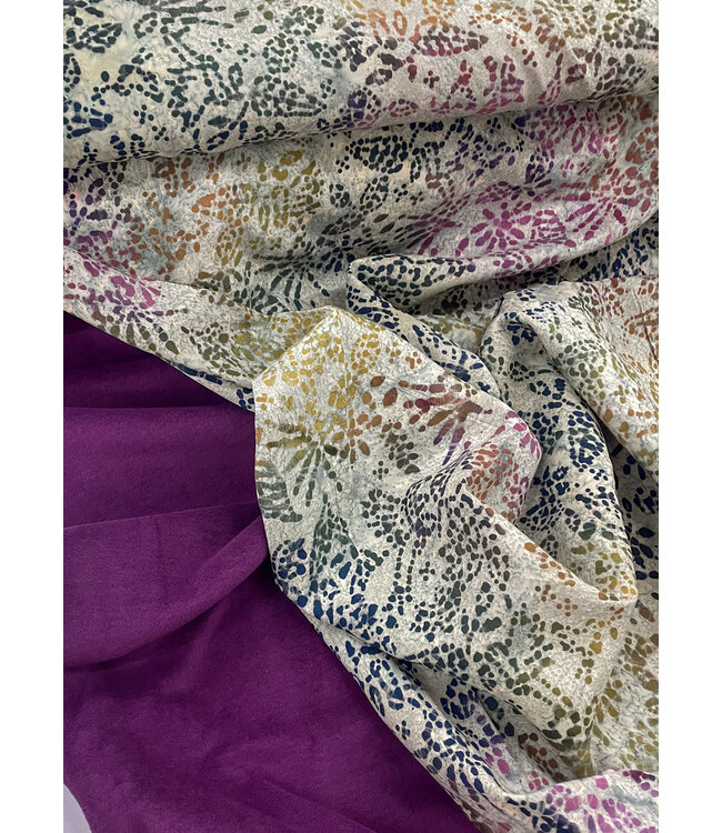 Swafing aubergine - zachte warme katoen fleece