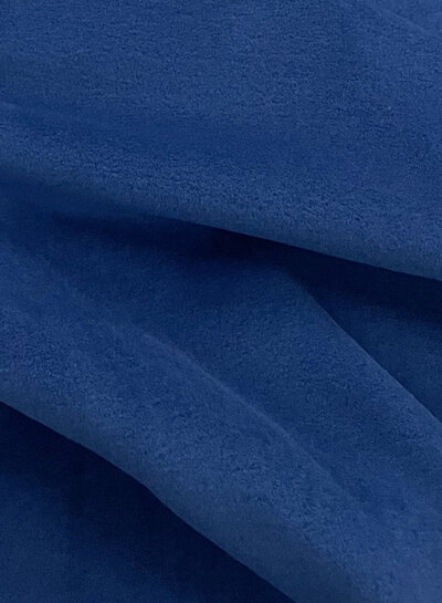 Swafing indigoblauw - zachte warme katoen fleece