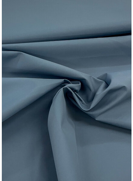 M. dusty blue - matte - trench coat fabric