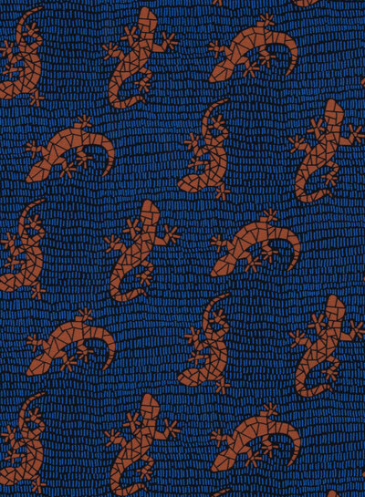 M. Lizards by Kaeselotti - cobalt blue - french terry