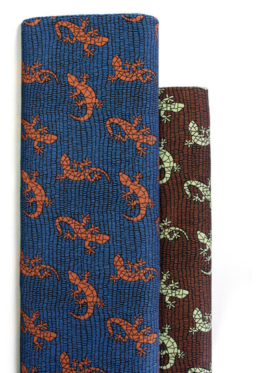 M. Lizards by Kaeselotti - cobalt blue - french terry