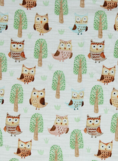 Madeline owls - tetra / double gauze