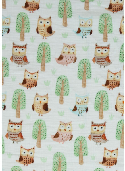 Madeline owls - tetra / double gauze