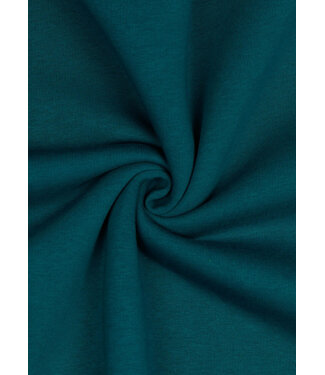 Madeline petrol blue - thick jogging, softly roughened on the inside