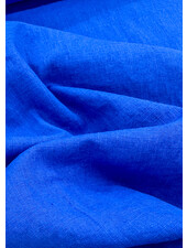 M. 100% washed linen - cobalt blue