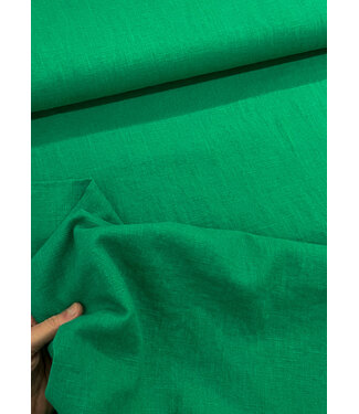 Madeline 100% washed linen bright green