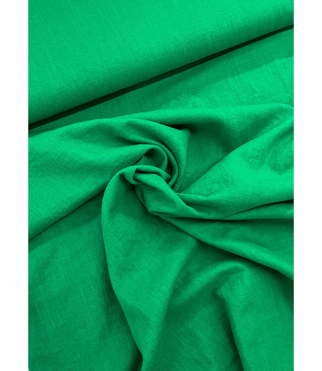 Madeline 100% washed linnen helder groen