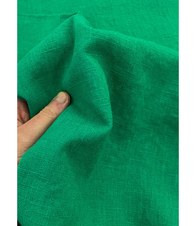 Madeline 100% washed linnen helder groen