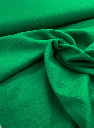 Madeline 100% washed linnen helder groen