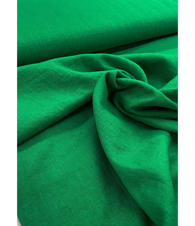 Madeline 100% washed linnen helder groen