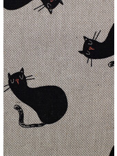 M. zwarte katten - canvas