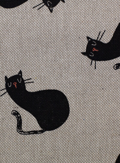 M. zwarte katten - canvas