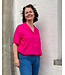 Madeline 100% washed linnen fuchsia