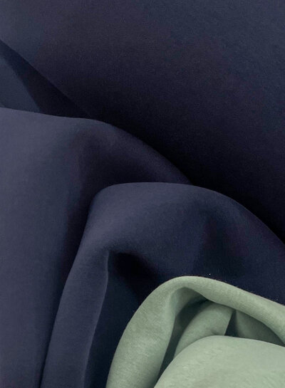 M. navy blue (II) - thick jogging, softly roughened on the inside Q