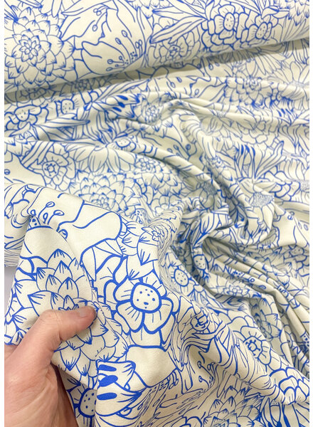 Madeline cobalt blue - Primavera by Bienvenido Colorido - jersey