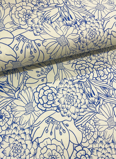 Madeline cobalt blue - Primavera by Bienvenido Colorido - jersey