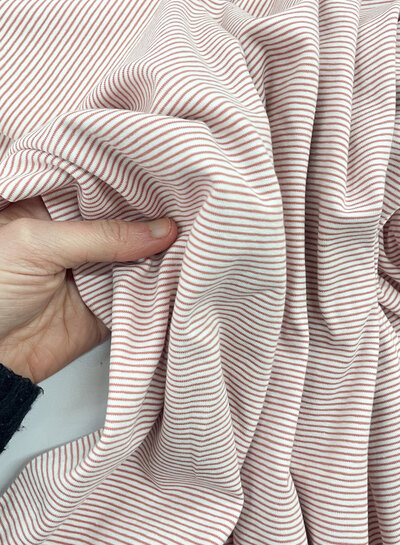 M. pink - fine stripes jersey