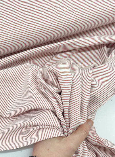 M. pink - fine stripes jersey