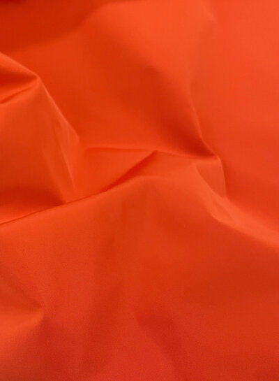 Madeline hermès orange trench coat fabric