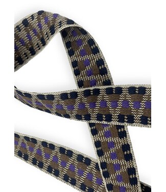 colorfull bag strap purple mocha - 40 mm