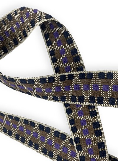 colorfull bag strap purple mocha - 40 mm