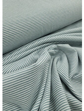 Madeline mint green - fine stripes jersey
