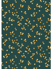 wildflora bokeh - groen - katoen