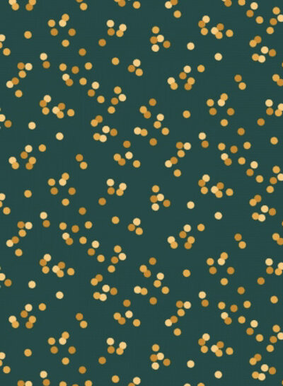 wild flora bokeh - green - cotton