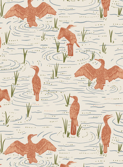 ART GALLERY FABRICS Bird watching lively - katoen