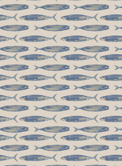 ART GALLERY FABRICS Tomales bay - fish - cotton