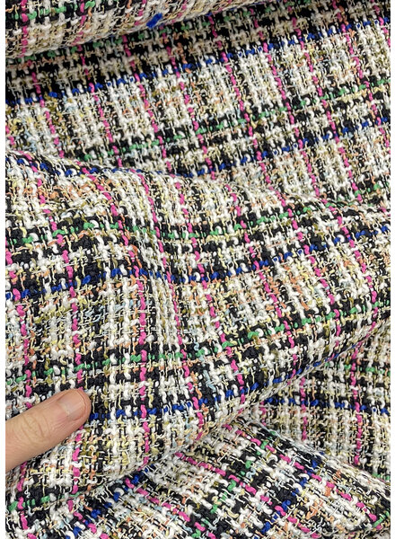 M. chanel - boucle woven with pink touch