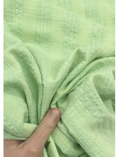 M. pastel green - demi-seersucker cotton rayon blend