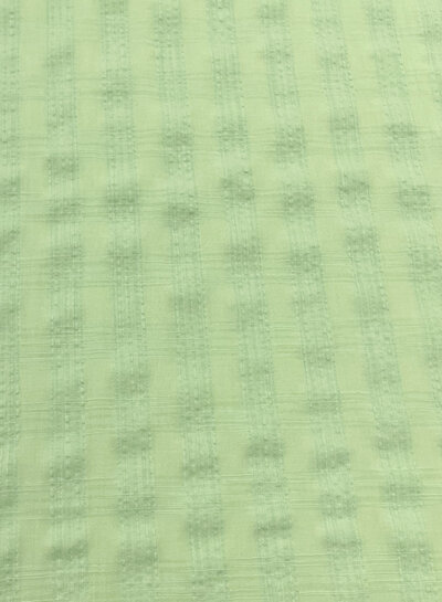 M. pastel green - demi-seersucker cotton rayon blend