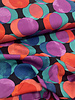 M. lilac turquoise and coral funny dots - viscose