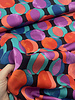 M. lilac turquoise and coral funny dots - viscose
