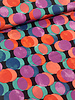 M. lilac turquoise and coral funny dots - viscose