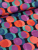 M. lilac turquoise and coral funny dots - viscose