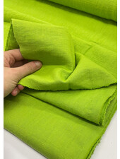 M. 100% washed linnen Chartreuze groen