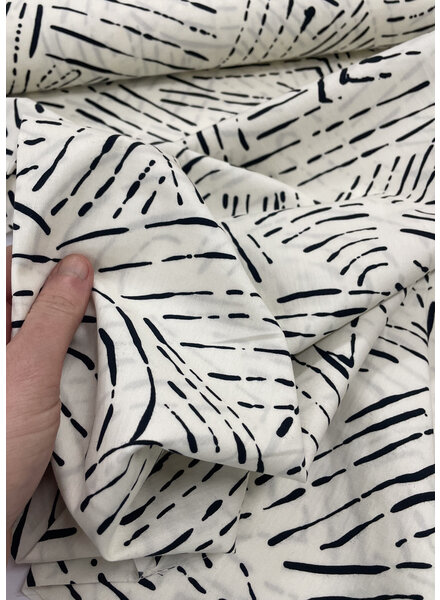 A la Ville off-white and black - beautiful Italian cotton