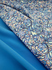 A la Ville bright blue paisley flowers - Italian cotton