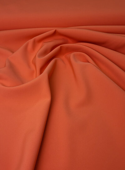 A la Ville summery orange - beautiful translucent fabric for dresses or trousers