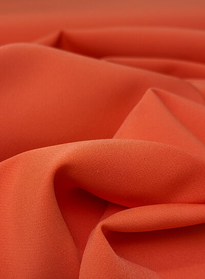 A la Ville summery orange - beautiful translucent fabric for dresses or trousers