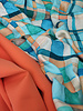 A la Ville summery orange - beautiful translucent fabric for dresses or trousers